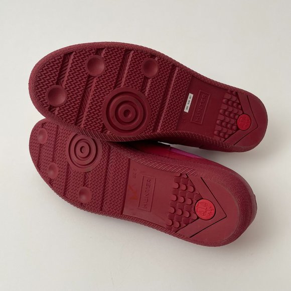 NEW Hunter Original Low Canvas Sneakers Water Repellent, Pink, Size 7 - Picture 8 of 9